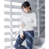 くしゅタートルネック指穴ロングTシャツ ロンt 丸首 | atONE | 詳細画像17 