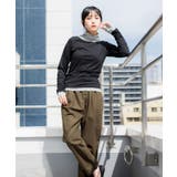 くしゅタートルネック指穴ロングTシャツ ロンt 丸首 | atONE | 詳細画像23 