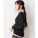 くしゅタートルネック指穴ロングTシャツ ロンt 丸首 | atONE | 詳細画像25 