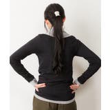 くしゅタートルネック指穴ロングTシャツ ロンt 丸首 | atONE | 詳細画像26 