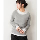 くしゅタートルネック指穴ロングTシャツ ロンt 丸首 | atONE | 詳細画像36 