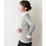 くしゅタートルネック指穴ロングTシャツ ロンt 丸首 | atONE | 詳細画像37 