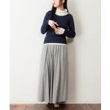 くしゅタートルネック指穴ロングTシャツ ロンt 丸首 | atONE | 詳細画像40 