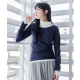 くしゅタートルネック指穴ロングTシャツ ロンt 丸首 | atONE | 詳細画像42 