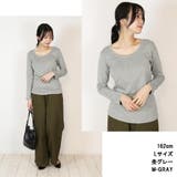 コットンフライス長袖Tシャツ カットソー 長袖 | atONE | 詳細画像6
