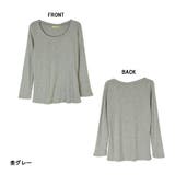 コットンフライス長袖Tシャツ カットソー 長袖 | atONE | 詳細画像13