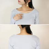 コットンフライス長袖Tシャツ カットソー 長袖 | atONE | 詳細画像15