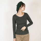 コットンフライス長袖Tシャツ カットソー 長袖 | atONE | 詳細画像22