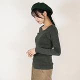コットンフライス長袖Tシャツ カットソー 長袖 | atONE | 詳細画像23