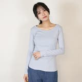 コットンフライス長袖Tシャツ カットソー 長袖 | atONE | 詳細画像28