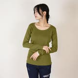 コットンフライス長袖Tシャツ カットソー 長袖 | atONE | 詳細画像37