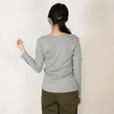 コットンフライス長袖Tシャツ カットソー 長袖 | atONE | 詳細画像42
