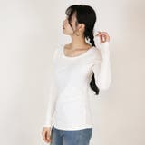 コットンフライス長袖Tシャツ カットソー 長袖 | atONE | 詳細画像50