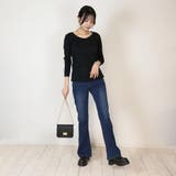 コットンフライス長袖Tシャツ カットソー 長袖 | atONE | 詳細画像32