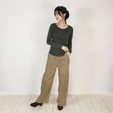 コットンフライス長袖Tシャツ カットソー 長袖 | atONE | 詳細画像35