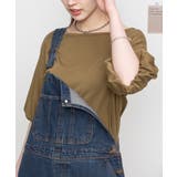 フレア袖ドロップショルダーTシャツ パフ ハーフ | atONE | 詳細画像22