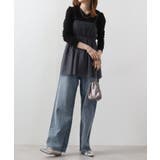 ワッフルVネック長袖Tシャツ ロングスリーブカットソー ロンt | atONE | 詳細画像57