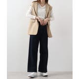 ワッフルVネック長袖Tシャツ ロングスリーブカットソー ロンt | atONE | 詳細画像61