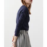 ワッフルVネック長袖Tシャツ ロングスリーブカットソー ロンt | atONE | 詳細画像67