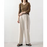 ワッフルVネック長袖Tシャツ ロングスリーブカットソー ロンt | atONE | 詳細画像74