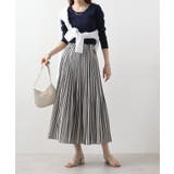 Uネック8分袖コットンフライスTシャツ 半端袖 カットソー | atONE | 詳細画像10