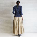 Uネック8分袖コットンフライスTシャツ 半端袖 カットソー | atONE | 詳細画像37