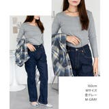 Uネック8分袖コットンフライスTシャツ 半端袖 カットソー | atONE | 詳細画像52