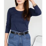 Uネック8分袖コットンフライスTシャツ 半端袖 カットソー | atONE | 詳細画像63