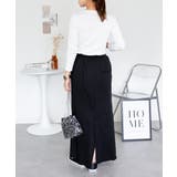 Uネック8分袖コットンフライスTシャツ 半端袖 カットソー | atONE | 詳細画像83