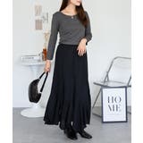 Uネック8分袖コットンフライスTシャツ 半端袖 カットソー | atONE | 詳細画像88