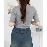 コットンフライス5分袖Tシャツ | atONE | 詳細画像19 