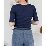 コットンフライス5分袖Tシャツ | atONE | 詳細画像26 