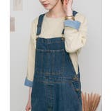 袖口裏タンガリーロングTシャツ ロングスリーブ カットソー | atONE | 詳細画像14 