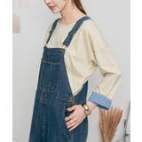 袖口裏タンガリーロングTシャツ ロングスリーブ カットソー | atONE | 詳細画像15 