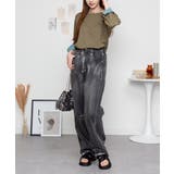 袖口裏タンガリーロングTシャツ ロングスリーブ カットソー | atONE | 詳細画像24 