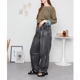 袖口裏タンガリーロングTシャツ ロングスリーブ カットソー | atONE | 詳細画像25 