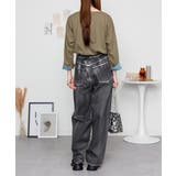 袖口裏タンガリーロングTシャツ ロングスリーブ カットソー | atONE | 詳細画像26 