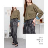 袖口裏タンガリーロングTシャツ ロングスリーブ カットソー | atONE | 詳細画像3 