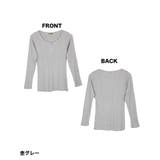 ランダムリブヘンリーネックロングTシャツ | atONE | 詳細画像7 