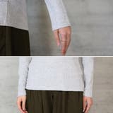 ランダムリブヘンリーネックロングTシャツ | atONE | 詳細画像10 