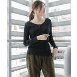ランダムリブヘンリーネックロングTシャツ | atONE | 詳細画像14 