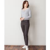 ランダムリブヘンリーネックロングTシャツ | atONE | 詳細画像20 