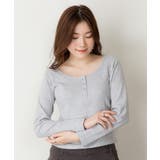 ランダムリブヘンリーネックロングTシャツ | atONE | 詳細画像22 