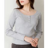 ランダムリブヘンリーネックロングTシャツ | atONE | 詳細画像23 