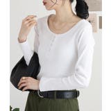 ランダムリブヘンリーネックロングTシャツ | atONE | 詳細画像33 