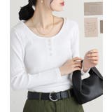 ランダムリブヘンリーネックロングTシャツ | atONE | 詳細画像35 