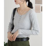 ランダムリブヘンリーネックロングTシャツ | atONE | 詳細画像36 