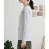 ランダムリブヘンリーネックロングTシャツ | atONE | 詳細画像43 