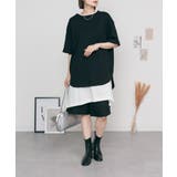 ロールアップハーフスリーブカットソー ゆったりとしたシルエットがかわいい | atONE | 詳細画像19