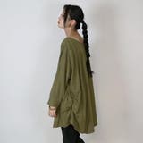 アシメトリー裾タックTシャツ ゆるっとオシャレなアシメトリー M | atONE | 詳細画像19